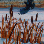 Season of the Raven - Winter 18x32 fibre