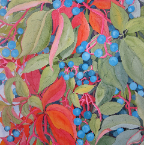 Berries-of-the-Virginia-Creeper-12x16-watercolour