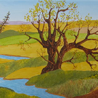 Between-Summer-and-Fall-48x12-acrylic