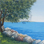 Lakeside-gouache-11x8-Judith-Panson